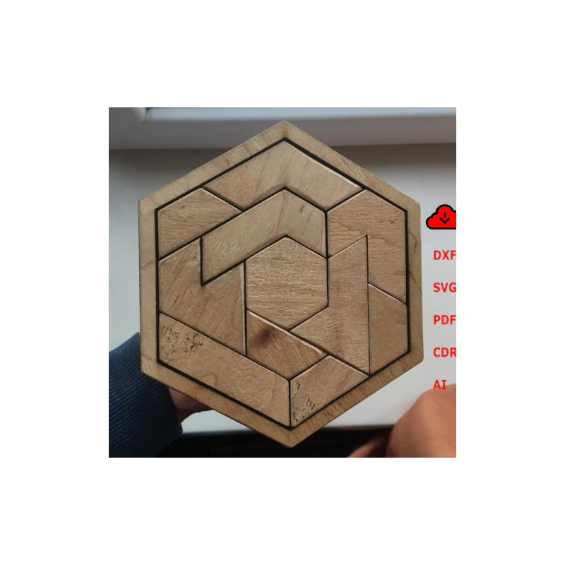 Hex Wood Puzzle