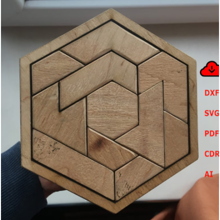 Hex Wood Puzzle